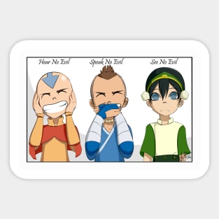 Hear no Evil Speak no Evil See no Evil Sticker